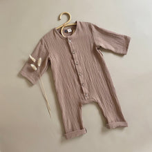Afbeelding in Gallery-weergave laden, Muslin Jumpsuit 3/4 Sleeve (+ 8 kleuren)