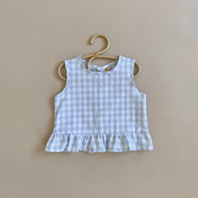Load image into Gallery viewer, Gingham Ruffle Top
