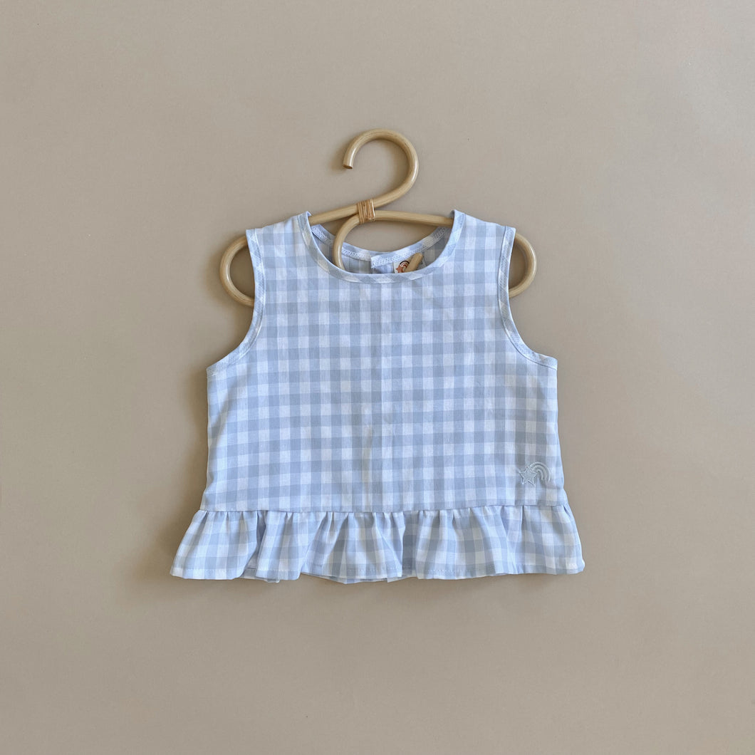 Gingham Ruffle Top