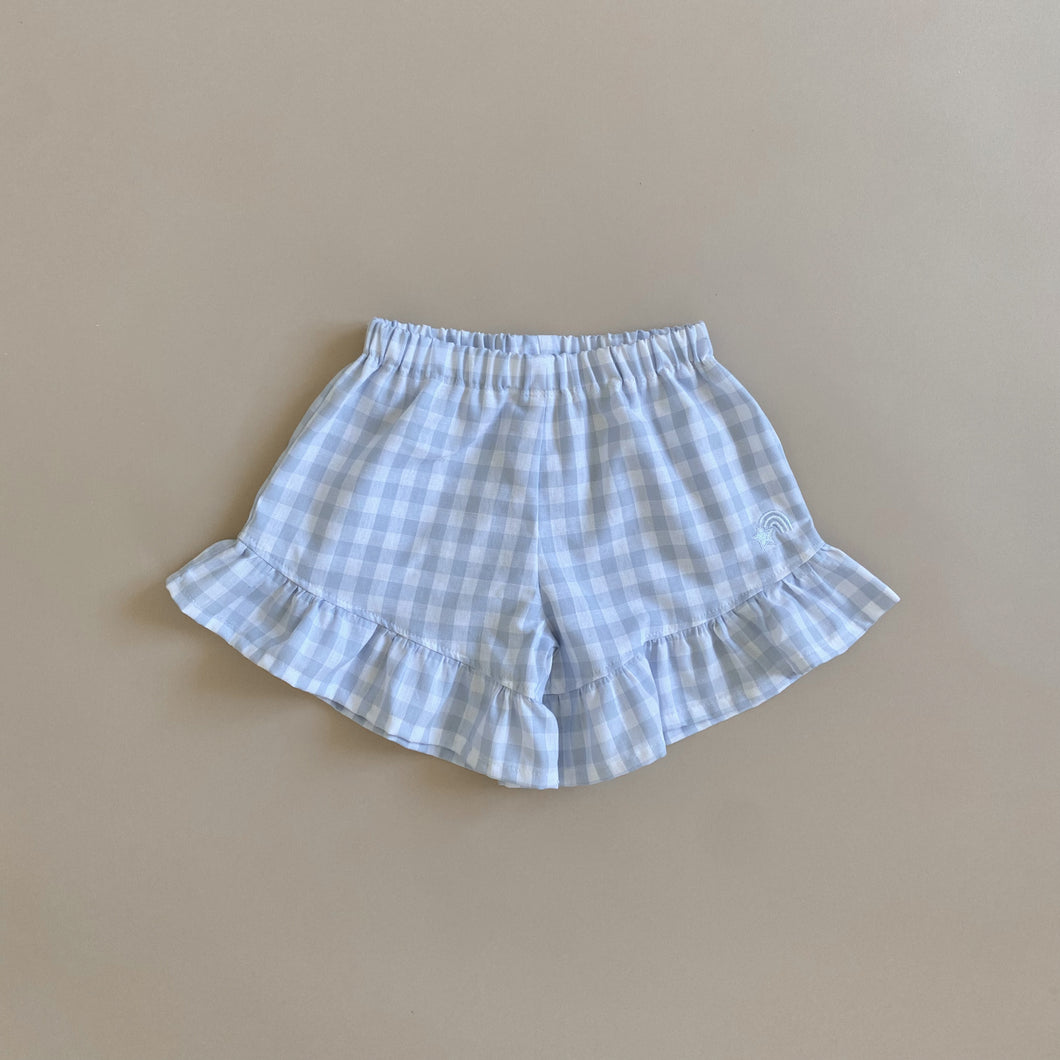 Gingham Ruffle Shorts