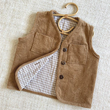 Load image into Gallery viewer, Reversible Oversized Corduroy Vest
